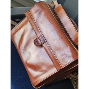 Hartmann Belting Leather Weekender Travel Briefcase Attaché Super Rare
